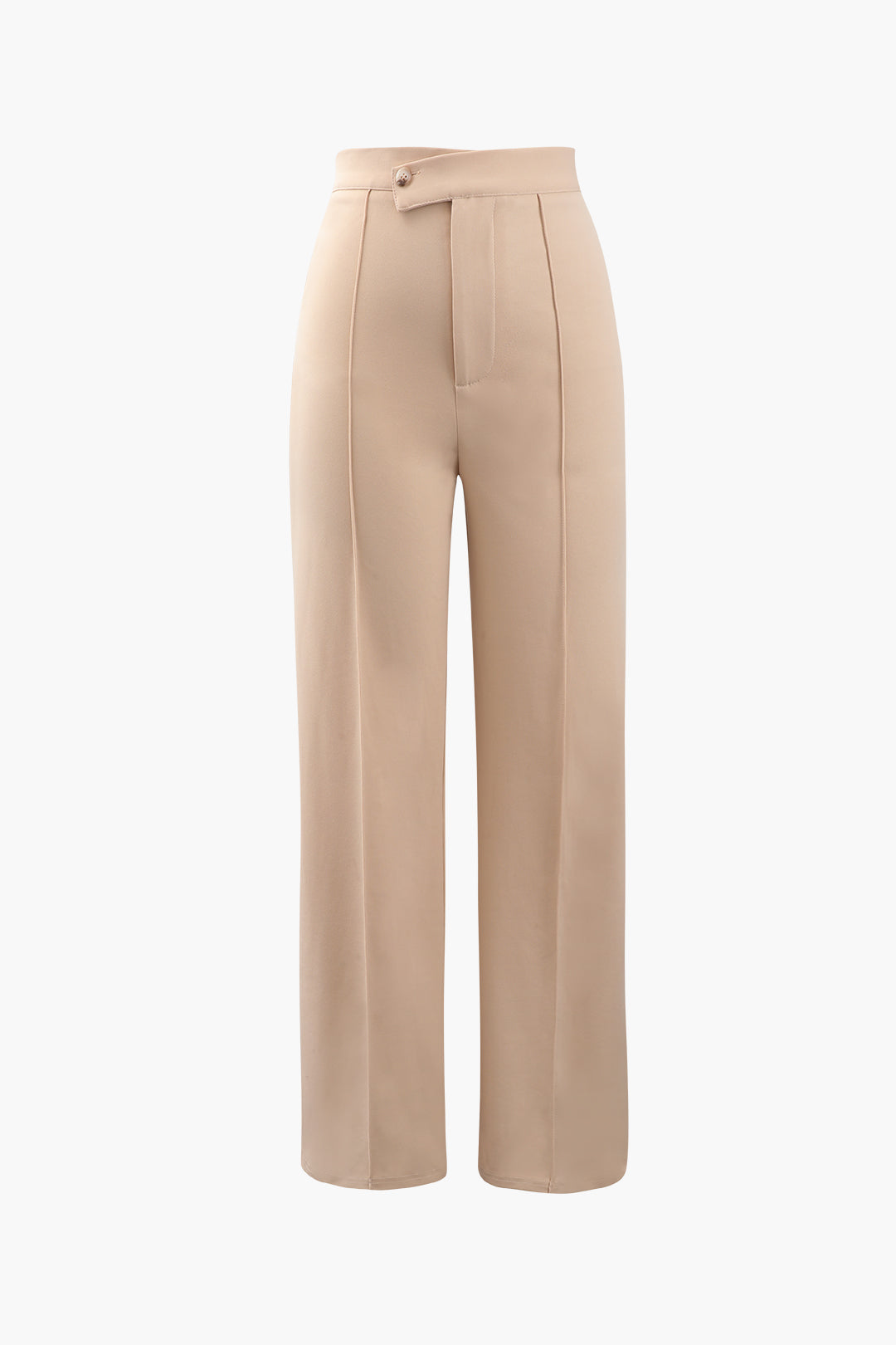 High Waisted Pressed-Crease Trousers