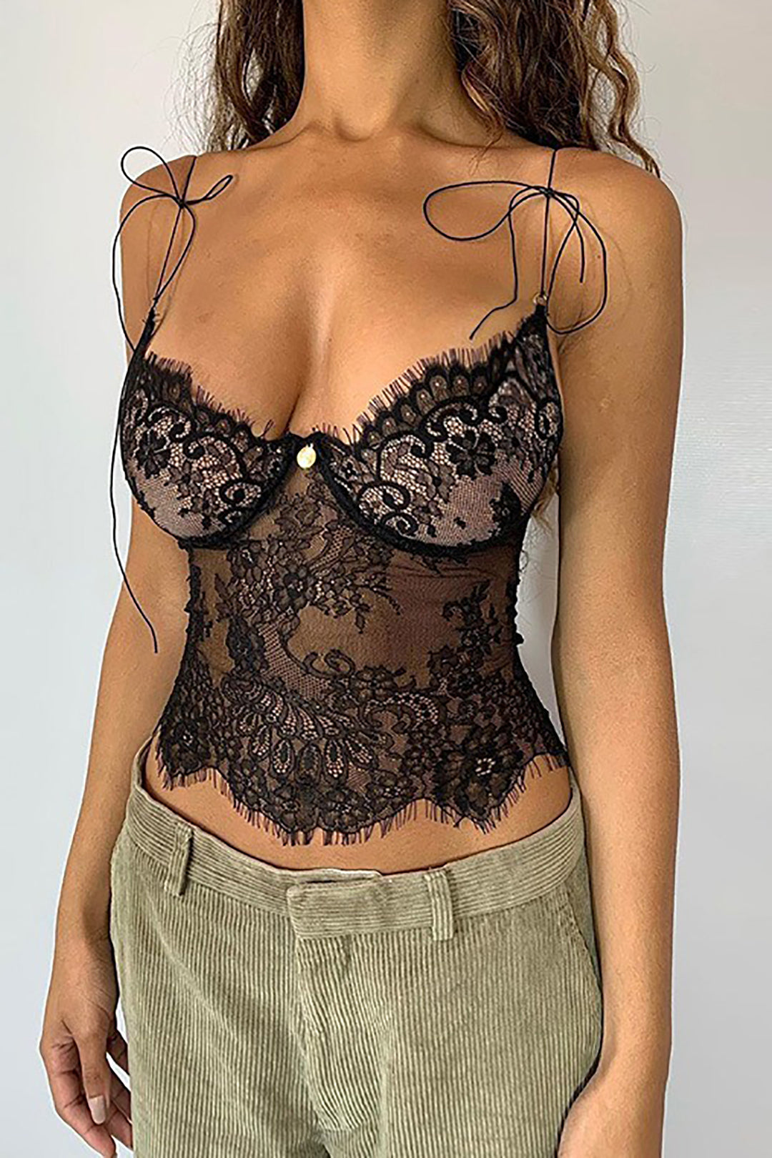 Lace Crop Tie