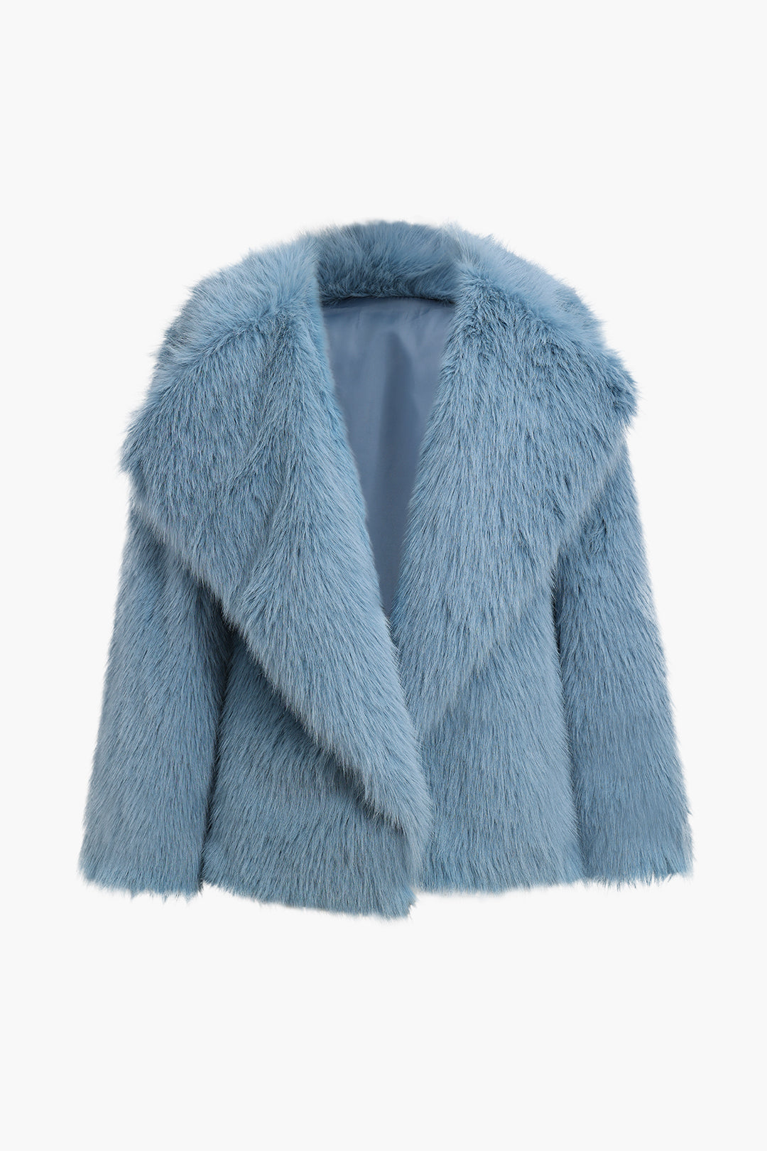 Faux Fur Lapel Jacket 