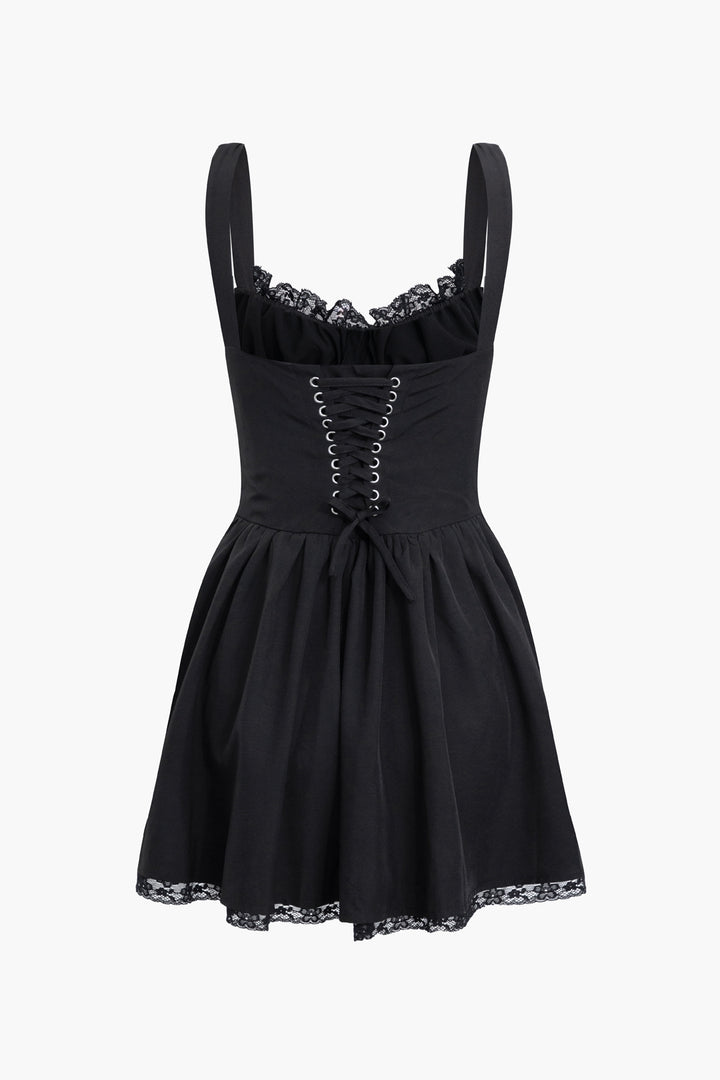 Braided Eyelet Mini Dress