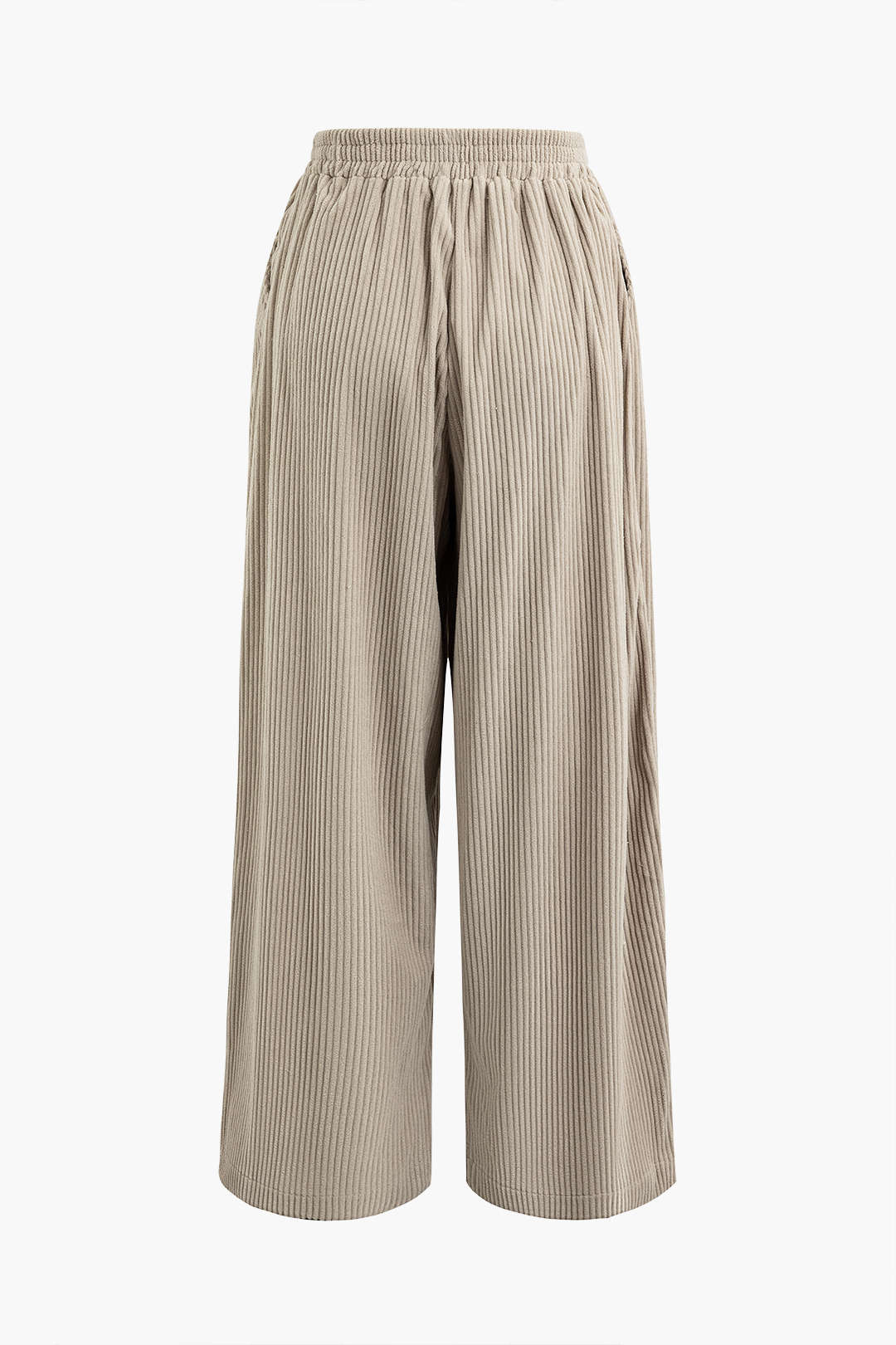 Solid Pleated Trousers