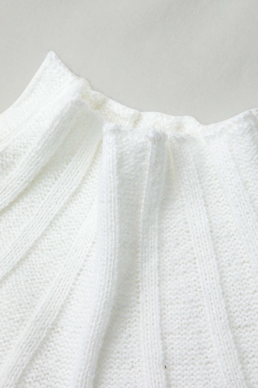 Mock Neck Textured Sweater