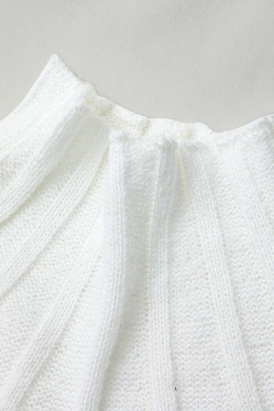 Mock Neck Textured Sweater