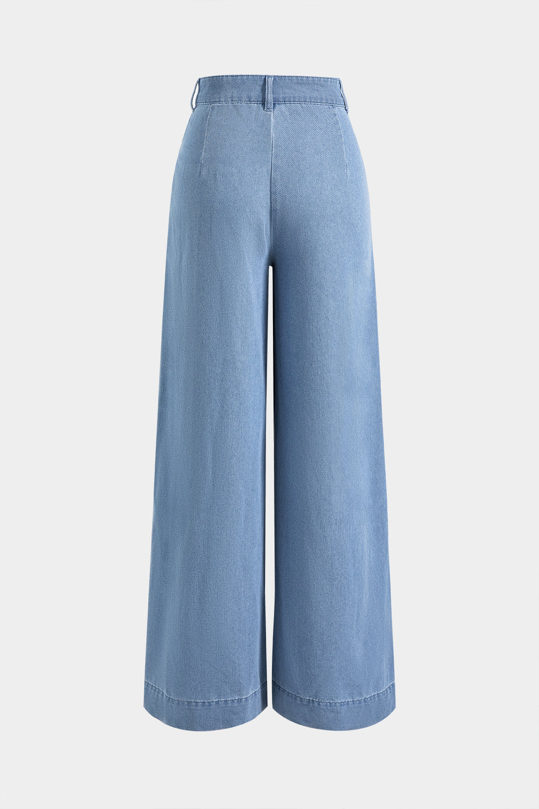 Denim High Waist Straight Leg Jeans