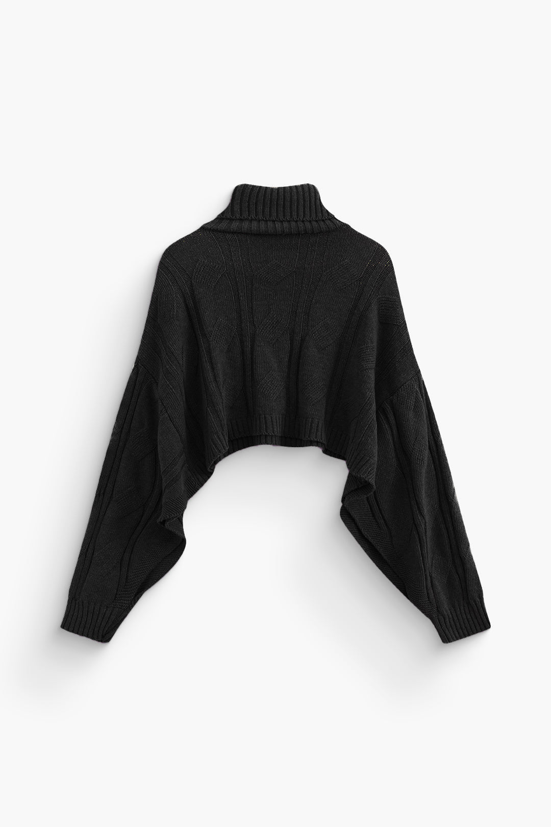 Basic Solid Knit Mock Sweater