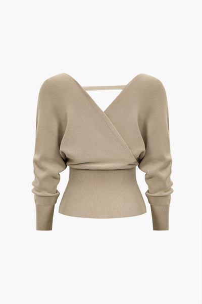 V-neck Sweater Long-Sleeve Knitwear