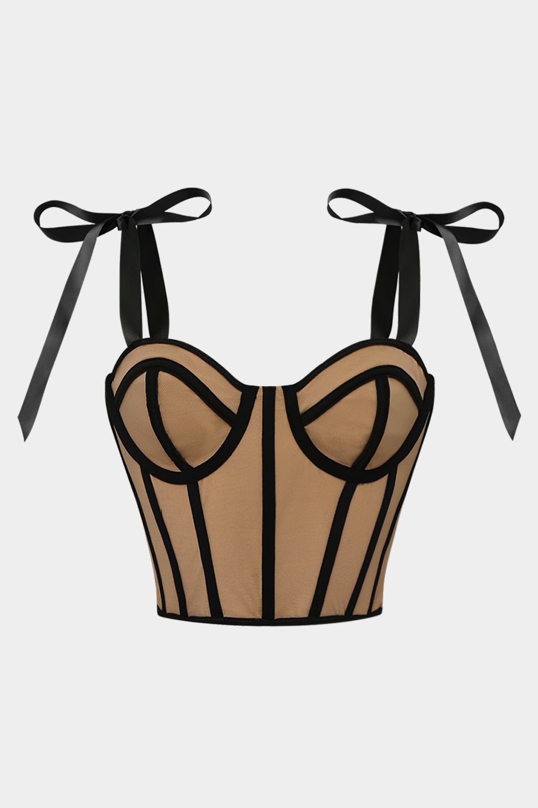 Tie Up Corset Bustier Crop