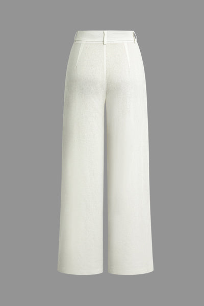 Linen Asymmetrical Trousers