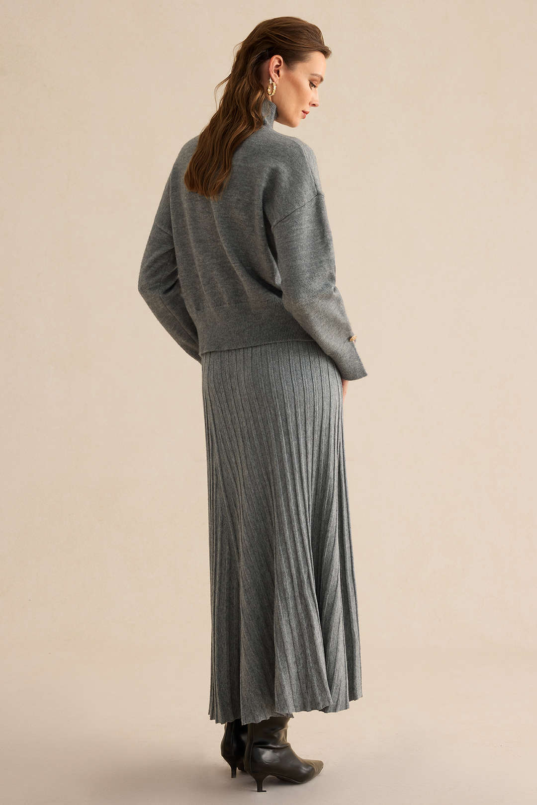 Asymmetrical Long-Sleeve Sweater