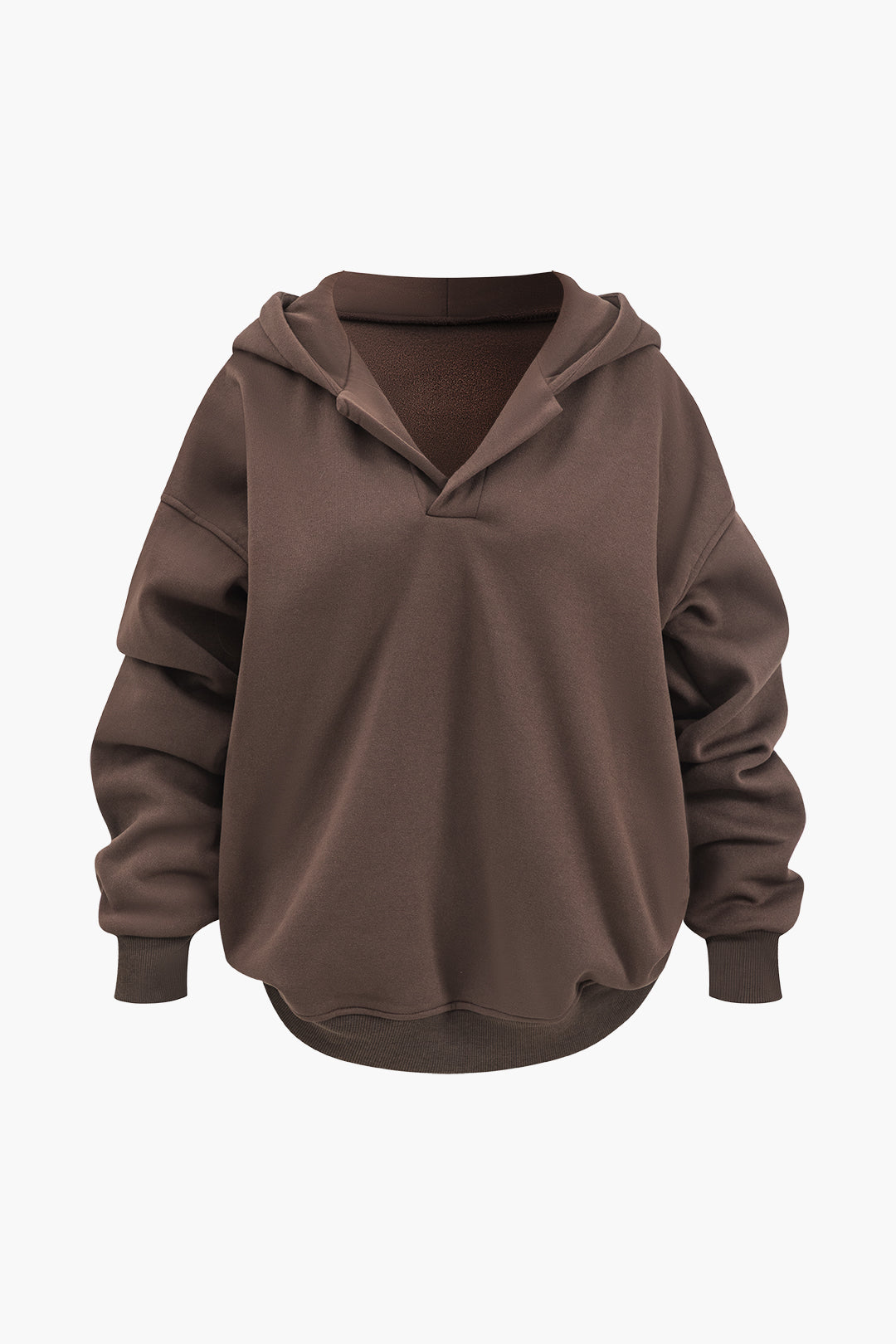 Solid Long Sleeve Hooded