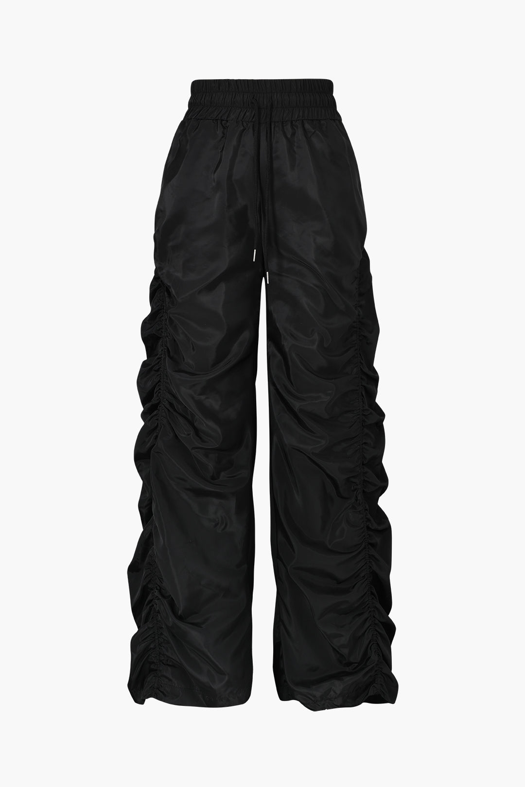 Gathered Drawstring Cargo Trousers