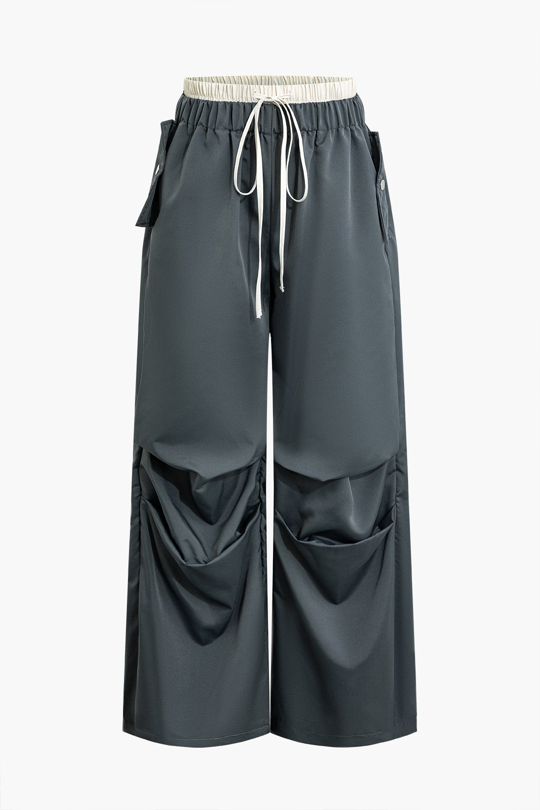 Drawstring Double Leg Trousers