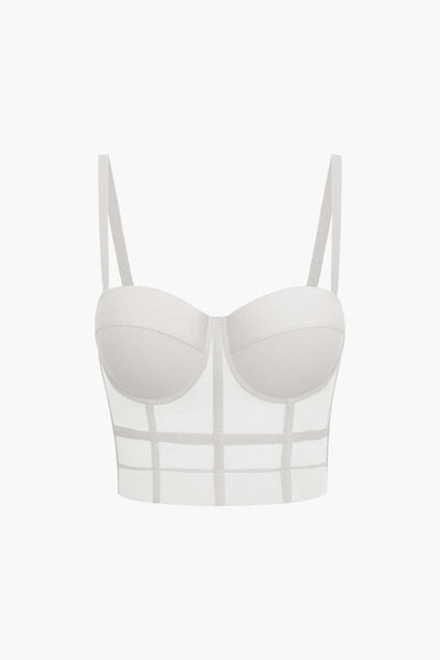 Mesh Underwire Crop